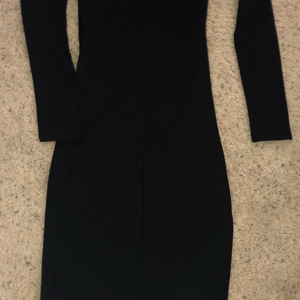 Akira Black LBD Tulip Midi Dress Size Small - Like New - Picture 8 of 8